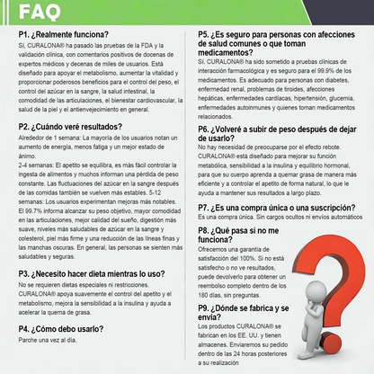 Registrado por la FDA y con certificación GMP ❤️ | Parche metabólico de nanofusión 10 en 1 Curalona® M-B-N | Con respaldo científico | Fórmula 10 en 1 | Resultados en 7 días