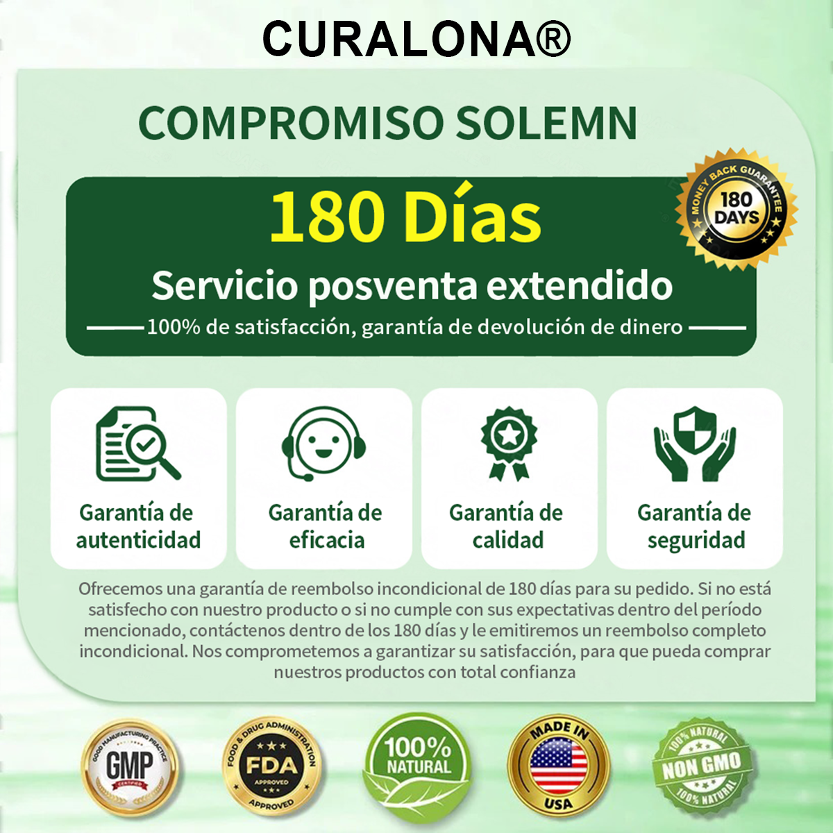Registrado por la FDA y con certificación GMP ❤️ | Parche metabólico de nanofusión 10 en 1 Curalona® M-B-N | Con respaldo científico | Fórmula 10 en 1 | Resultados en 7 días