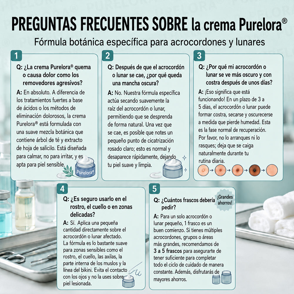 Crema PURELORA® para eliminar verrugas cutáneas e imperfecciones en 7 días (fórmula indolora, sin cicatrices) 🌹🌹