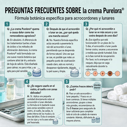 Crema PURELORA® para eliminar verrugas cutáneas e imperfecciones en 7 días (fórmula indolora, sin cicatrices) 🌹🌹