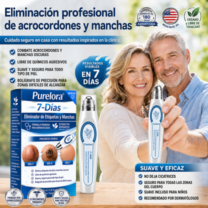 Tienda oficial de la marca | ✅💎 Purelora® Borrador de verrugas y manchas de 7 días (Aplicador roll-on: sin dolor ni cicatrices)