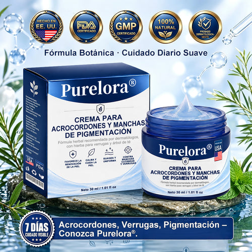 Crema PURELORA® para eliminar verrugas cutáneas e imperfecciones en 7 días (fórmula indolora, sin cicatrices) 🌹🌹