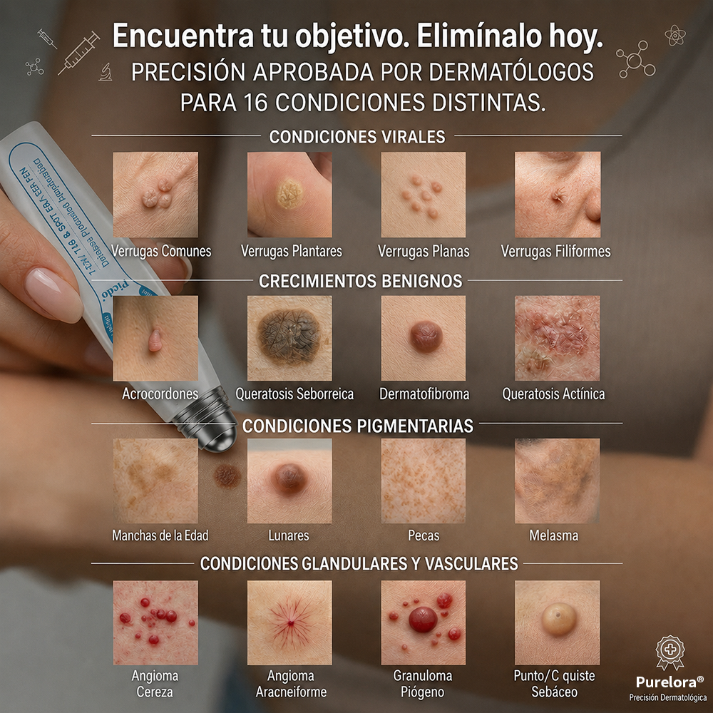 Tienda oficial de la marca | ✅💎 Purelora® Borrador de verrugas y manchas de 7 días (Aplicador roll-on: sin dolor ni cicatrices)