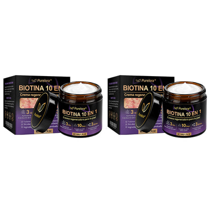 Fabricado y enviado desde EE. UU. 🍁 Purelora® Crema Reparadora de la Piel con Biotina 10 en 1 — Último día de oferta: 75% de descuento