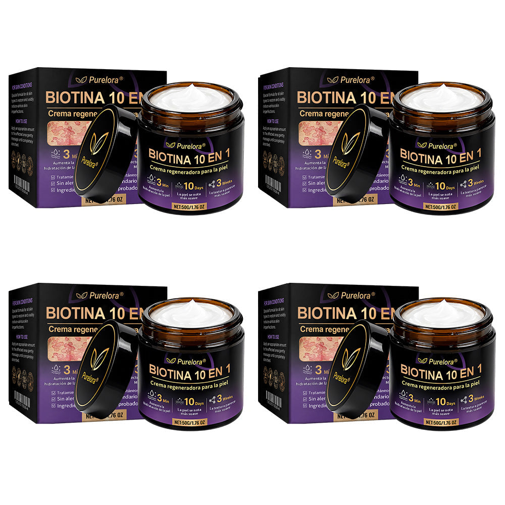 Fabricado y enviado desde EE. UU. 🍁 Purelora® Crema Reparadora de la Piel con Biotina 10 en 1 — Último día de oferta: 75% de descuento