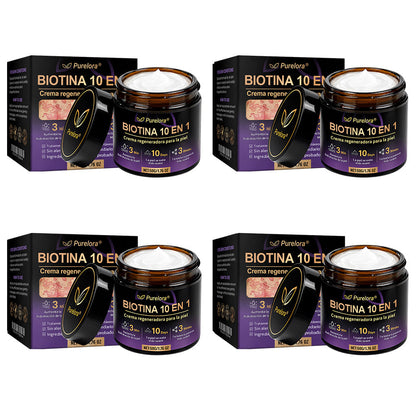 Fabricado y enviado desde EE. UU. 🍁 Purelora® Crema Reparadora de la Piel con Biotina 10 en 1 — Último día de oferta: 75% de descuento
