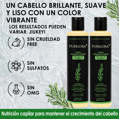 🔥ÚLTIMO DÍA 75% DE DESCUENTO⚡ Champú Purelora® de romero orgánico para el crecimiento del cabello