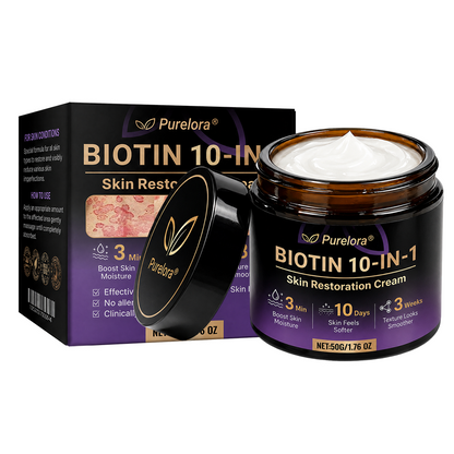 Made and Shipped from the USA 🍁 Purelora® Biotin 10-in-1 Skin Repair Cream — Last Day of Sale: 75% Off