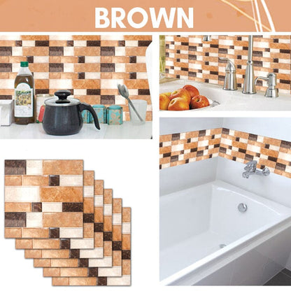 3D vattentäta väggplattor klistermärken