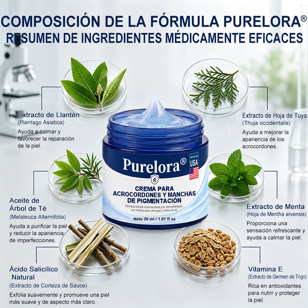 Crema PURELORA® para eliminar verrugas cutáneas e imperfecciones en 7 días (fórmula indolora, sin cicatrices) 🌹🌹