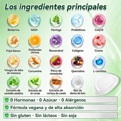 Parche Curalona® 🇺🇸 (Una sola aplicación al día; cambios visibles en 7 días) Fórmula de Berberina + Moringa ✅ Para obesidad, flacidez, diabetes, problemas de sueño, molestias articulares y más 💥💥